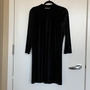 Velvet Mock Neck Dress